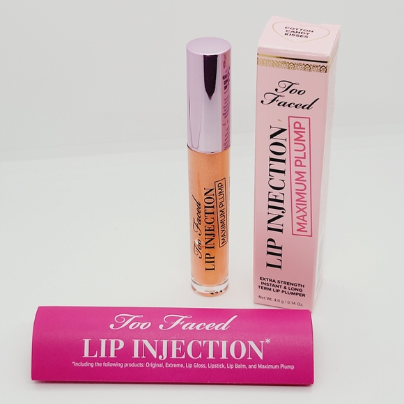 Too Faced Lip Injection Maximum Plump Cotton Candy Kisses Brand New In Box - Picture 1 of 5